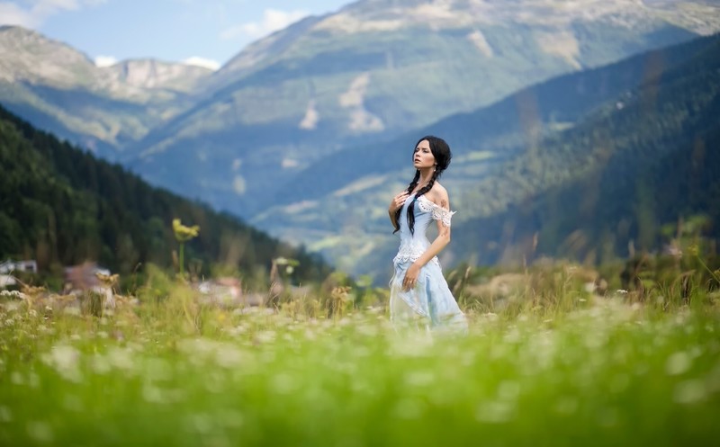 women, girls, model, outdoor