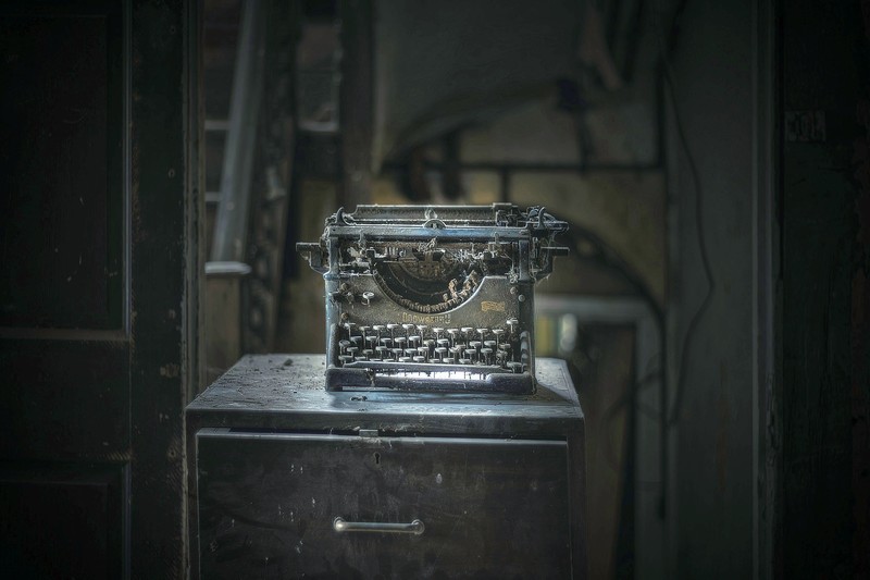 typewriter, old, dust, vintage, others
