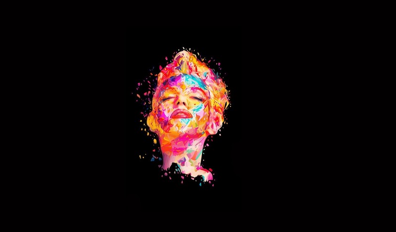 marilyn monroe, celebrities, artist, minimalism, digital art