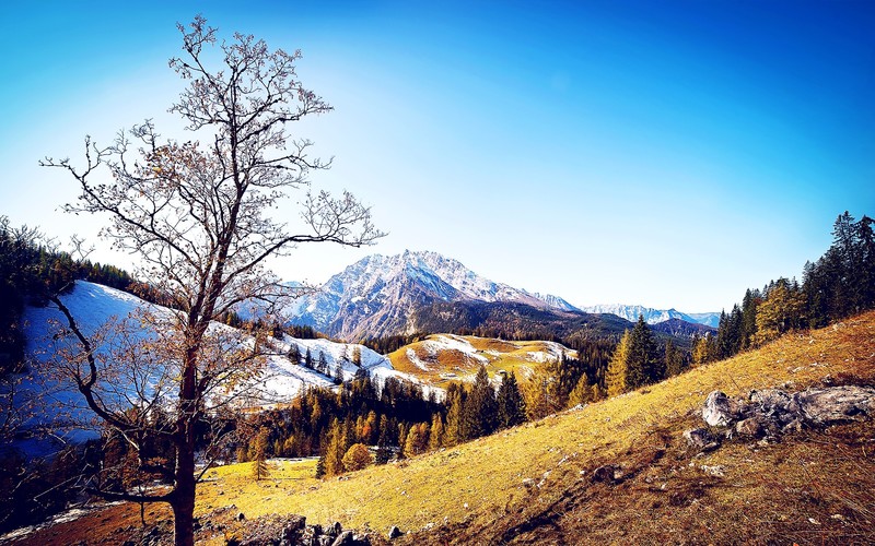 autumn, mountains, nature