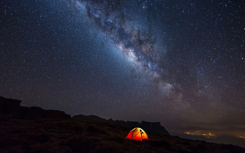 sky, camp, galaxy, digital universe, nature