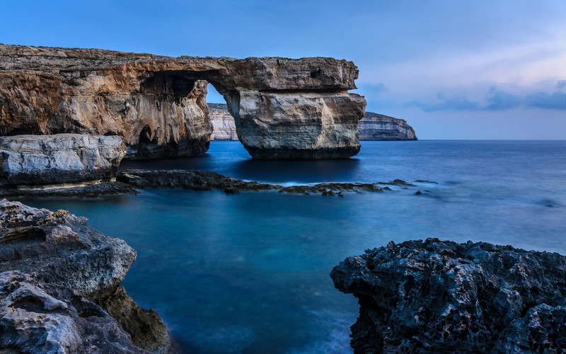 rock, sea, coast, nature