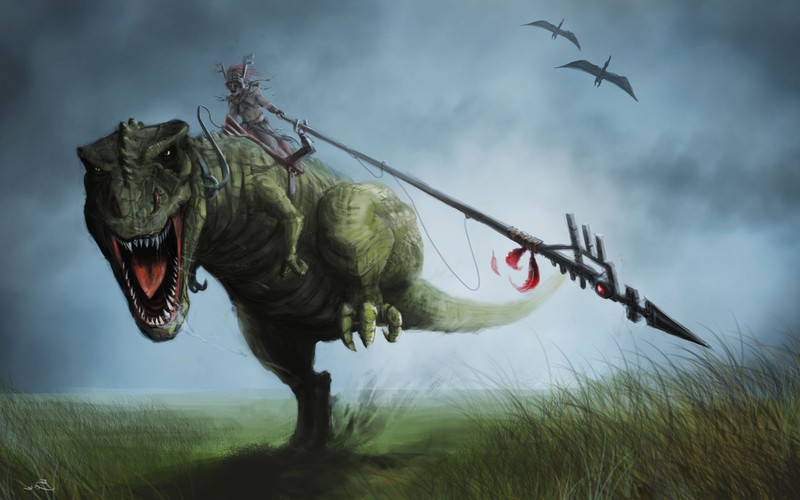 dinosaur, art, digital art, artist