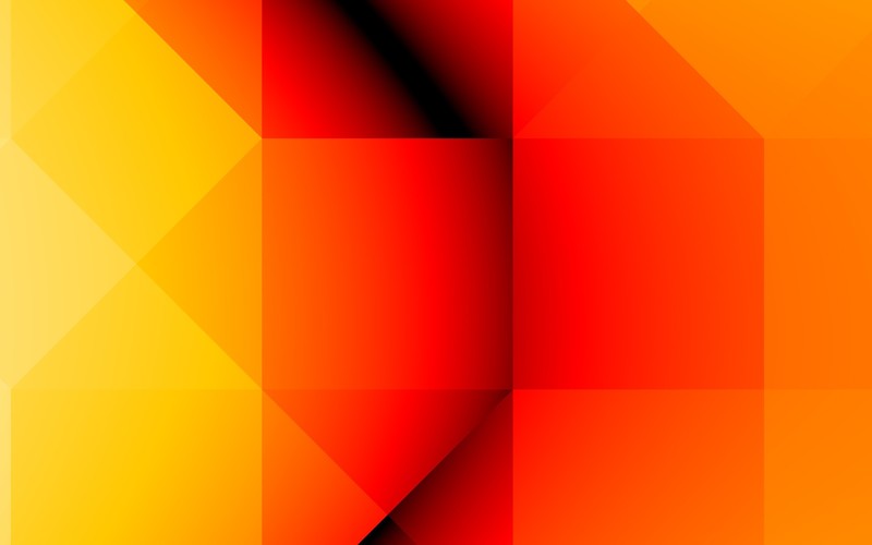 shapes, abstract, digital art, yellow