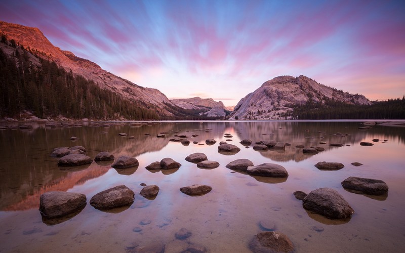 yosemite, nature, rocks, reflections
