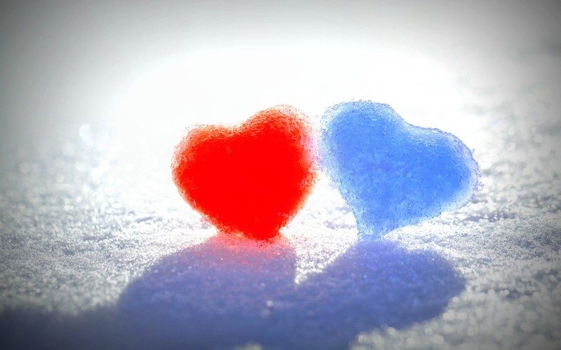valentine day, celebrations, heart, love, snow