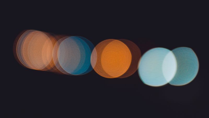 circles, glare, bokeh, light, blur, 4k