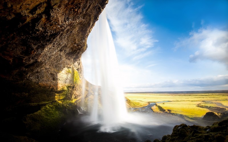 waterfall, nature