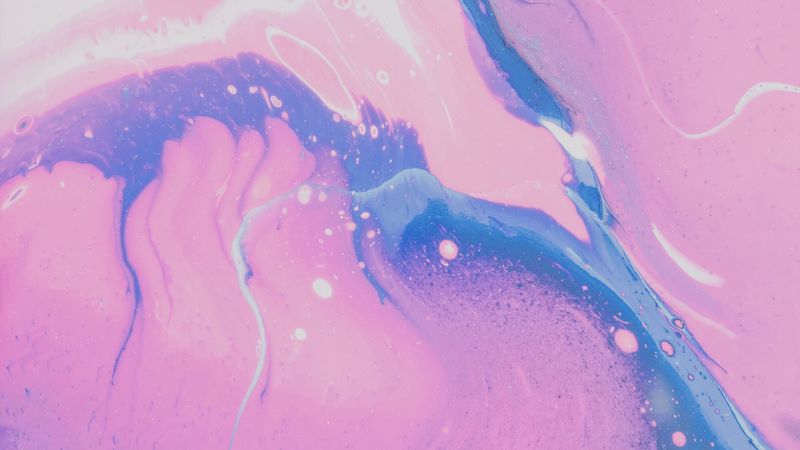 spots, stains, abstraction, pink, blue, 4k