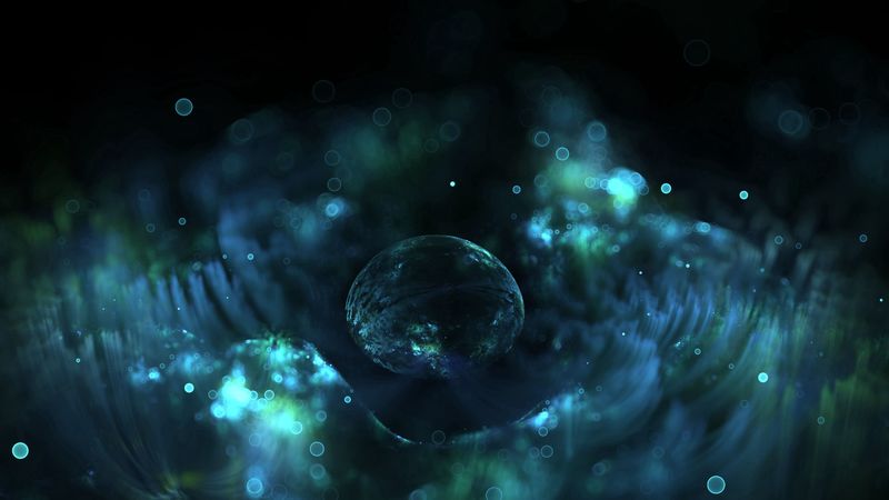 drop, glare, points, light, abstraction, 4k