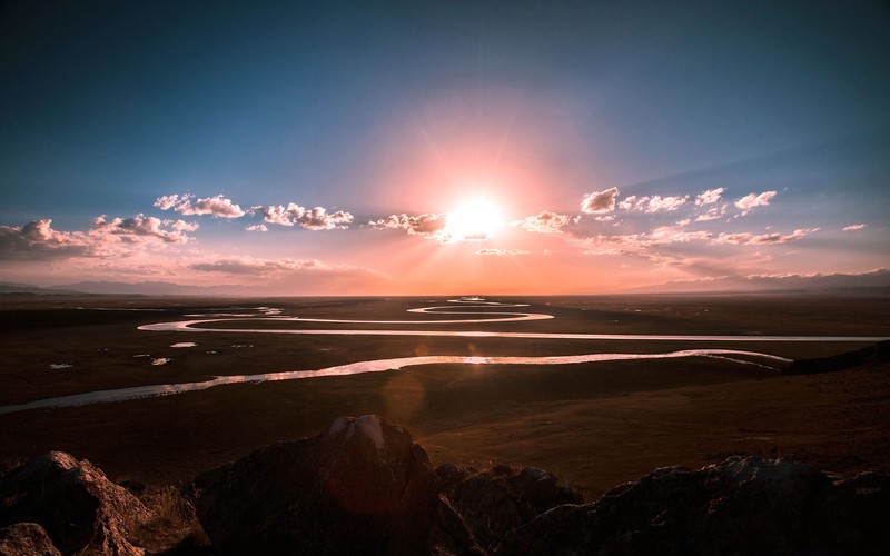 nature, morning, sunrise