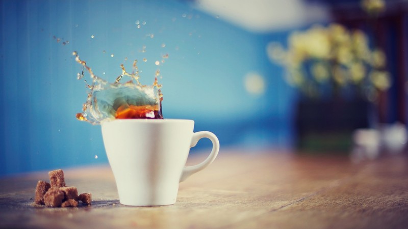 tea, creative, drink, splash