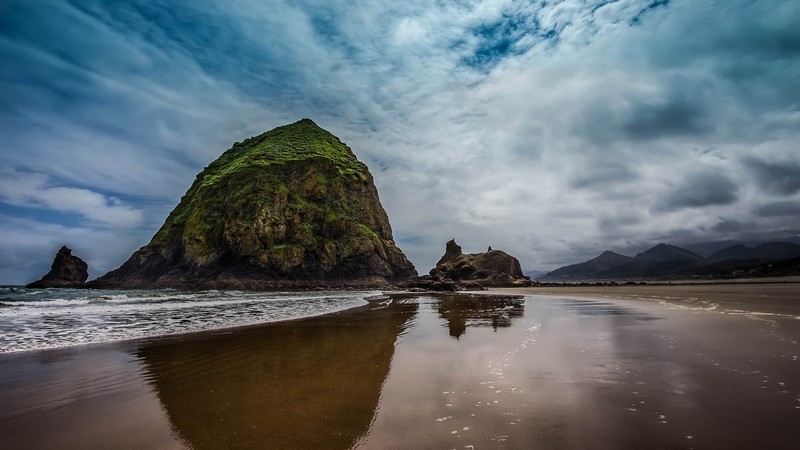 sea, beach, stones, nature