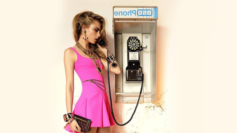 blonde, phone, girl