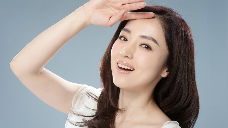 asian, model, girls, happy, smile