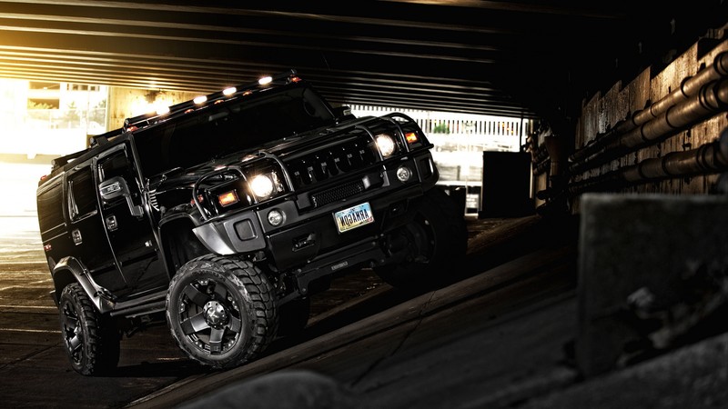 hummer, cars, black