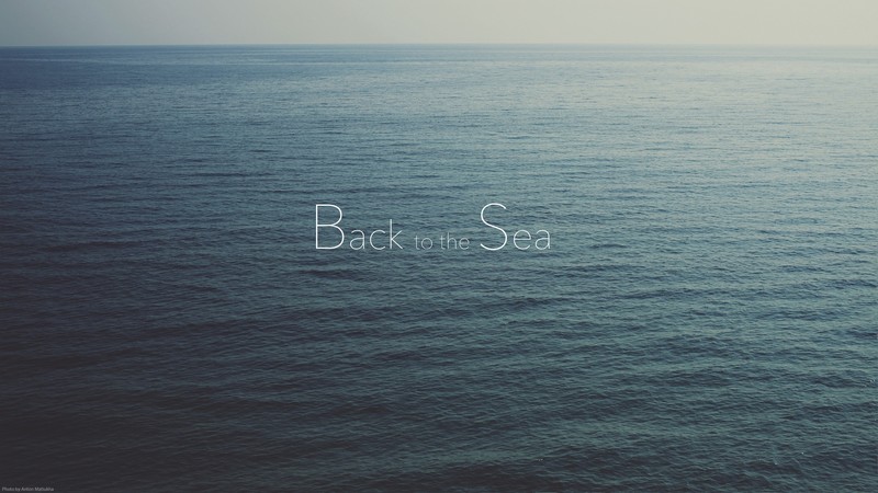 sea, typography