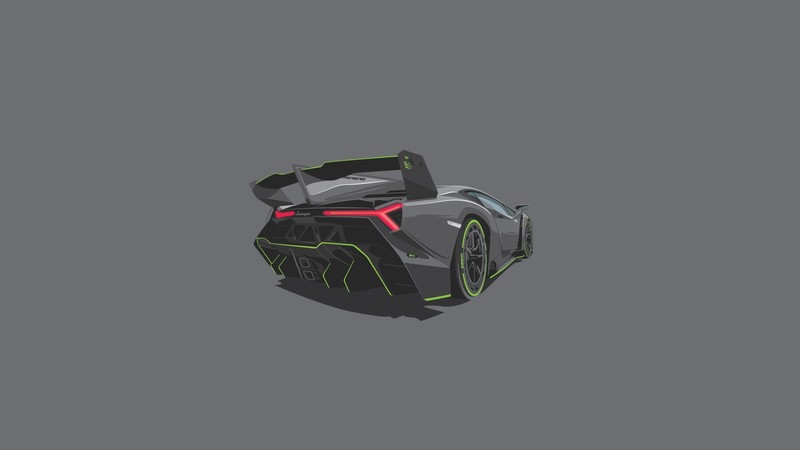 lamborghini, cars, art, minimalism