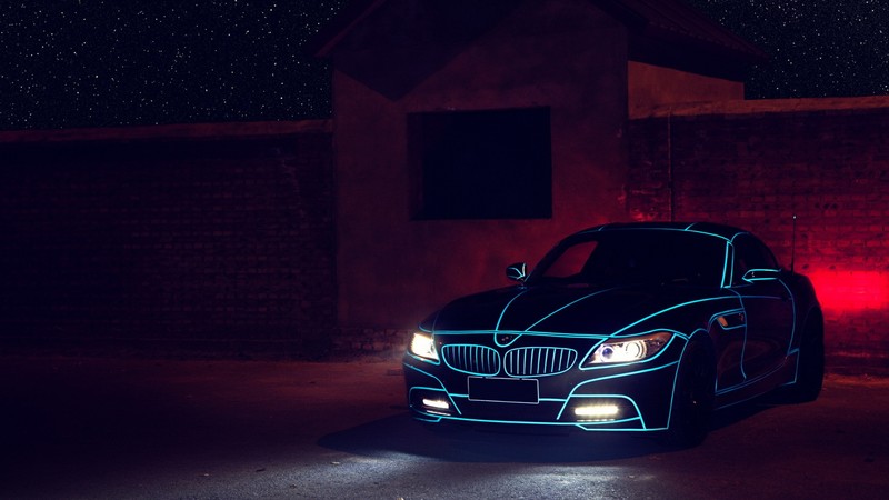 bmw, bmw z4, cars, lights