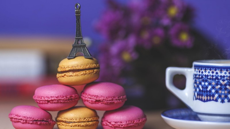 france, paris, eiffel tower, cookies, art, creative, pink