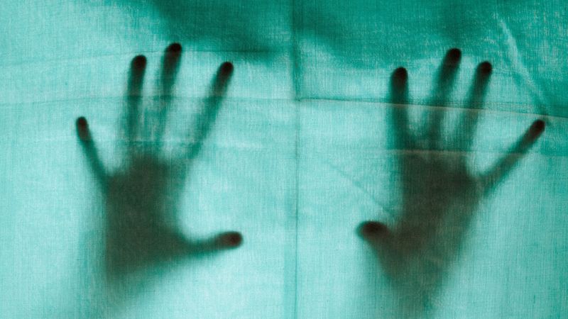 hands, palms, silhouette, canvas, shadow, 4k