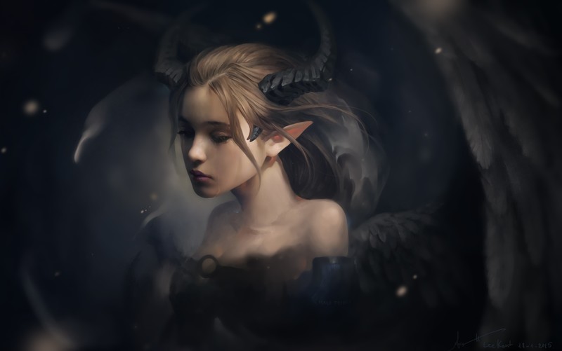fantasy girls, demon