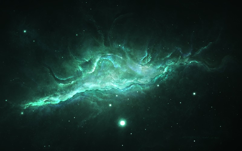 scifi, digital universe, planets, artist, painting