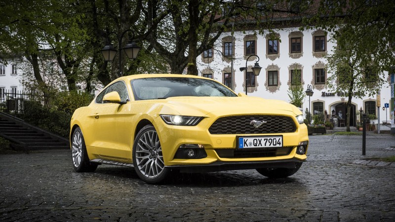 ford, mustang, cars, yellow