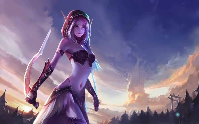 world of warcraft, games, anime, girl