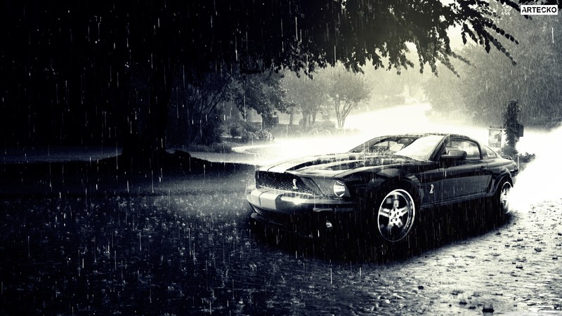ford, mustang, cars, black