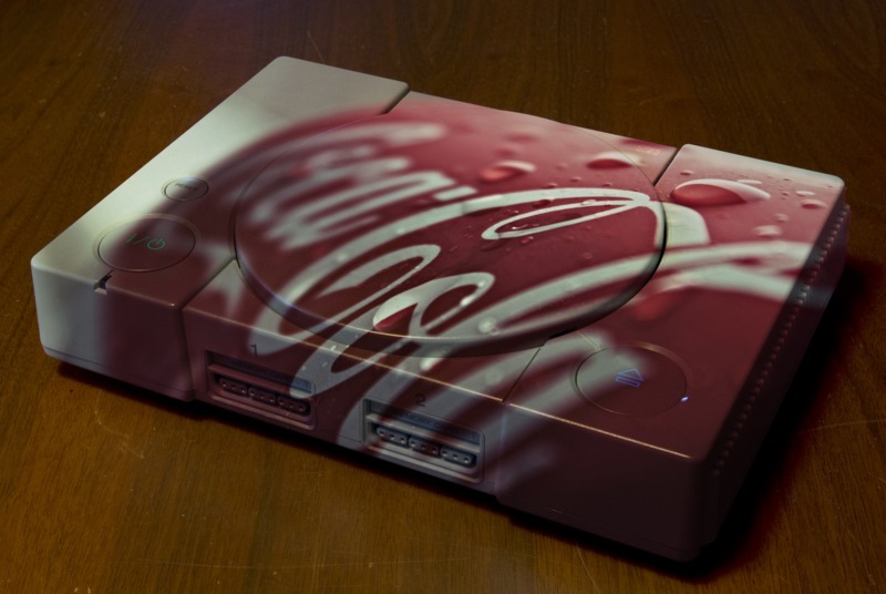 playstation, coca cola, computer, artist