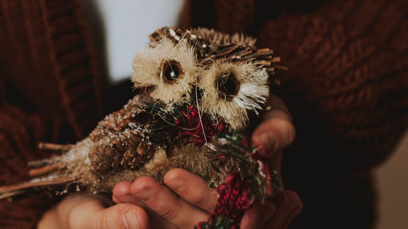 owl, toy, decoration, bird, hands, 4k