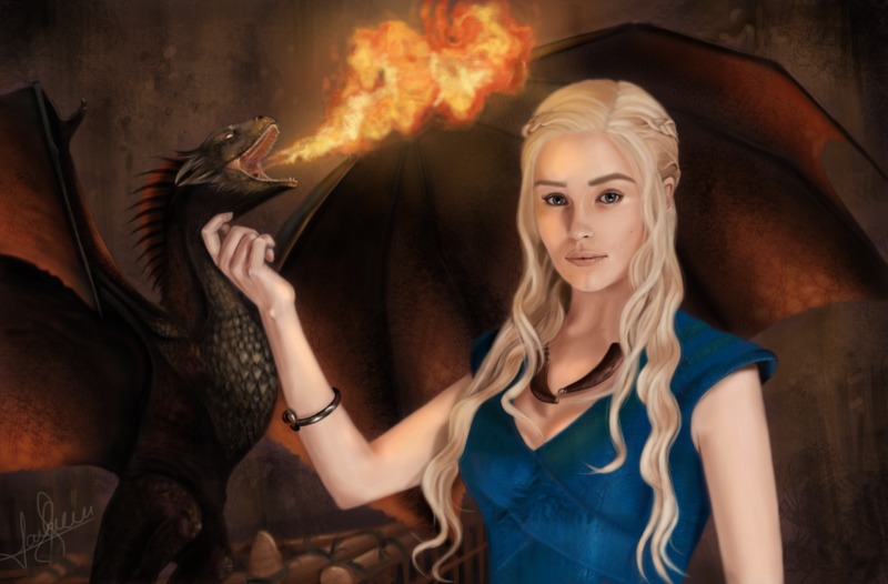 dragon, tv shows, game of thrones, emilia clarke