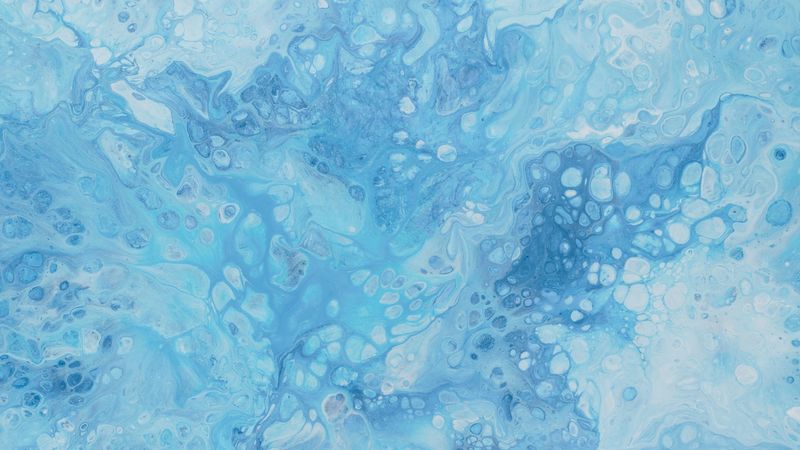 stains, liquid, texture, abstraction, blue, 4k