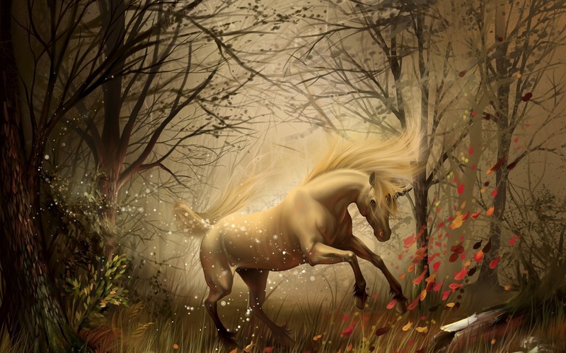 unicorn, artist, digital art
