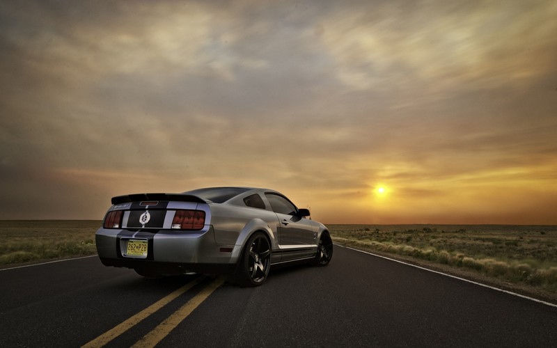 ford, mustang, cars, silver