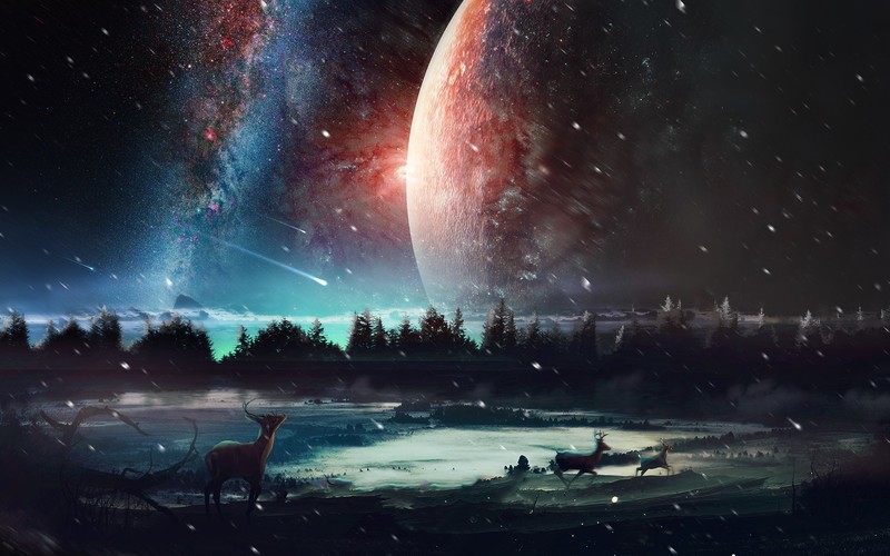 universe, digital universe, galaxy