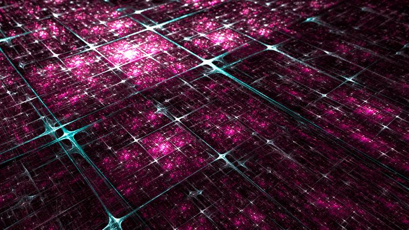 structure, net, glow, abstraction, 4k