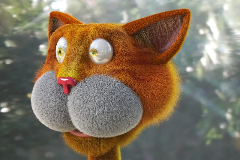 cat, 3d, animals