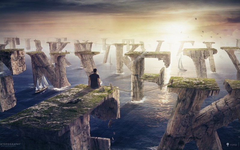 alphabet, island