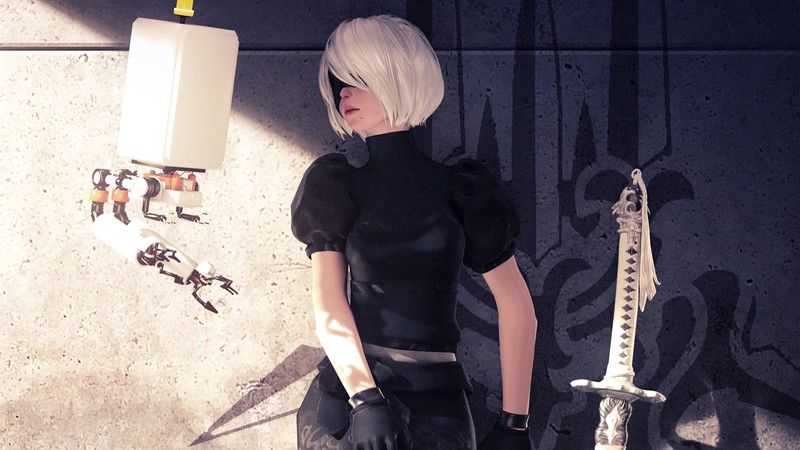 nier automata, games, hd, artist, artwork, digital art, deviantart, 4k