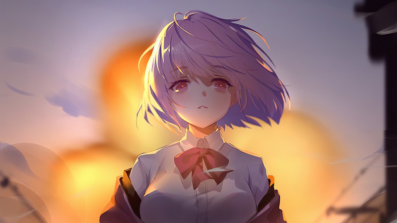 anime girl, anime, artist, artwork, digital art, hd, 4k, artstation