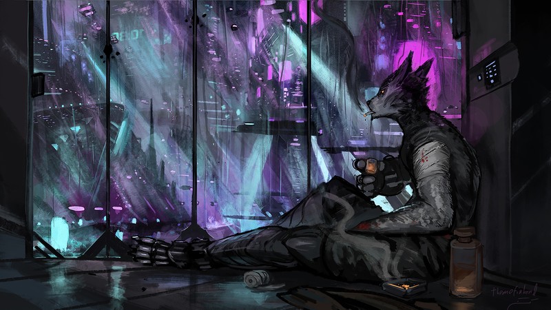 scifi, artist, artwork, digital art, hd, 4k, deviantart, cyberpunk
