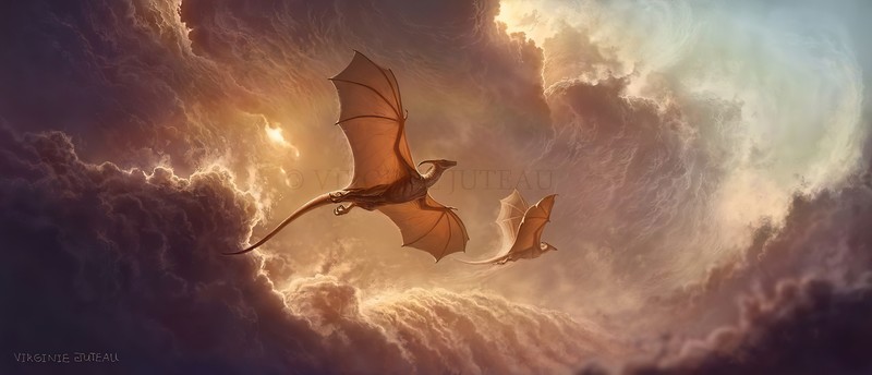 dragon, artist, artwork, digital art, hd, 4k, deviantart