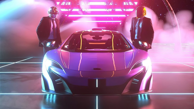 synthwave, retrowave, mclaren, cars, artist, artwork, digital art, hd, 4k