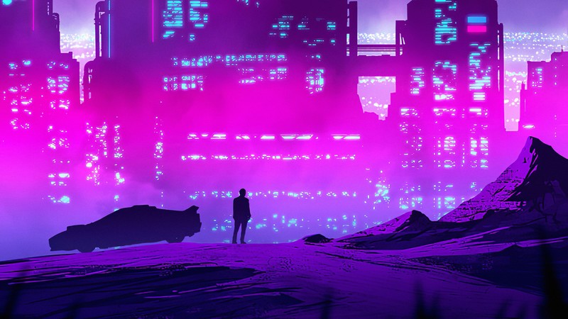 synthwave, artist, artwork, digital art, hd, deviantart