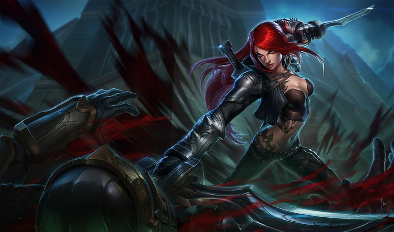 katarina league of legends, league of legends, games, fantasy girls, hd, 4k, deviantart, 2020 games