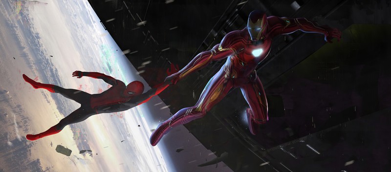 iron man, spiderman, superheroes, artwork, hd, 4k