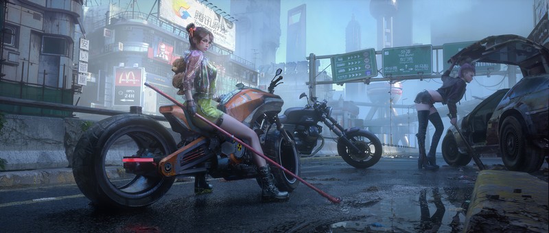 cyberpunk, artist, artwork, hd, 4k, artstation