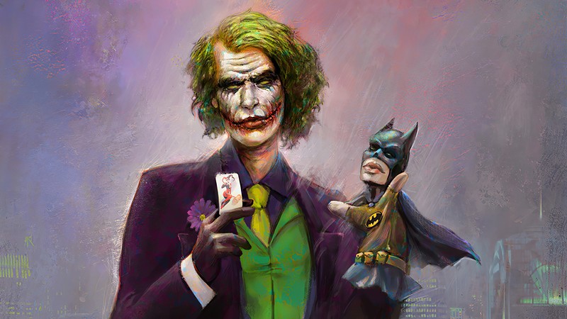 joker, batman, superheroes, artwork, hd, 4k, artstation